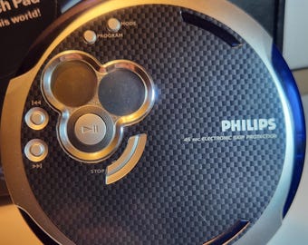 Vintage Philips AX5311/17 Personal CD Player Black