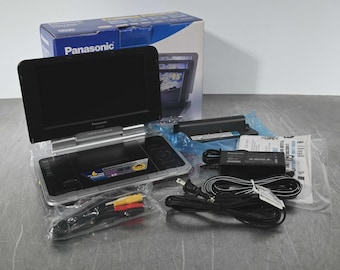 Vintage Panasonic Portable DVD Player DVD-LS80 8.5" Screen