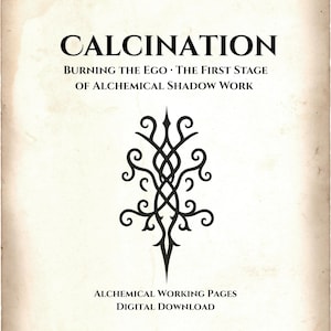 Calcination Shadow Work Workbook | Alchemical Pages for Ego Burning (Digital Download)