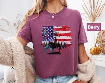 Vintage Cowgirl Graphic Tee, Retro Rodeo Comfort Colors T-Shirt