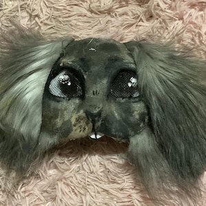 Máscara de conejo lop peludo /otherpaw /therian /otherpaw