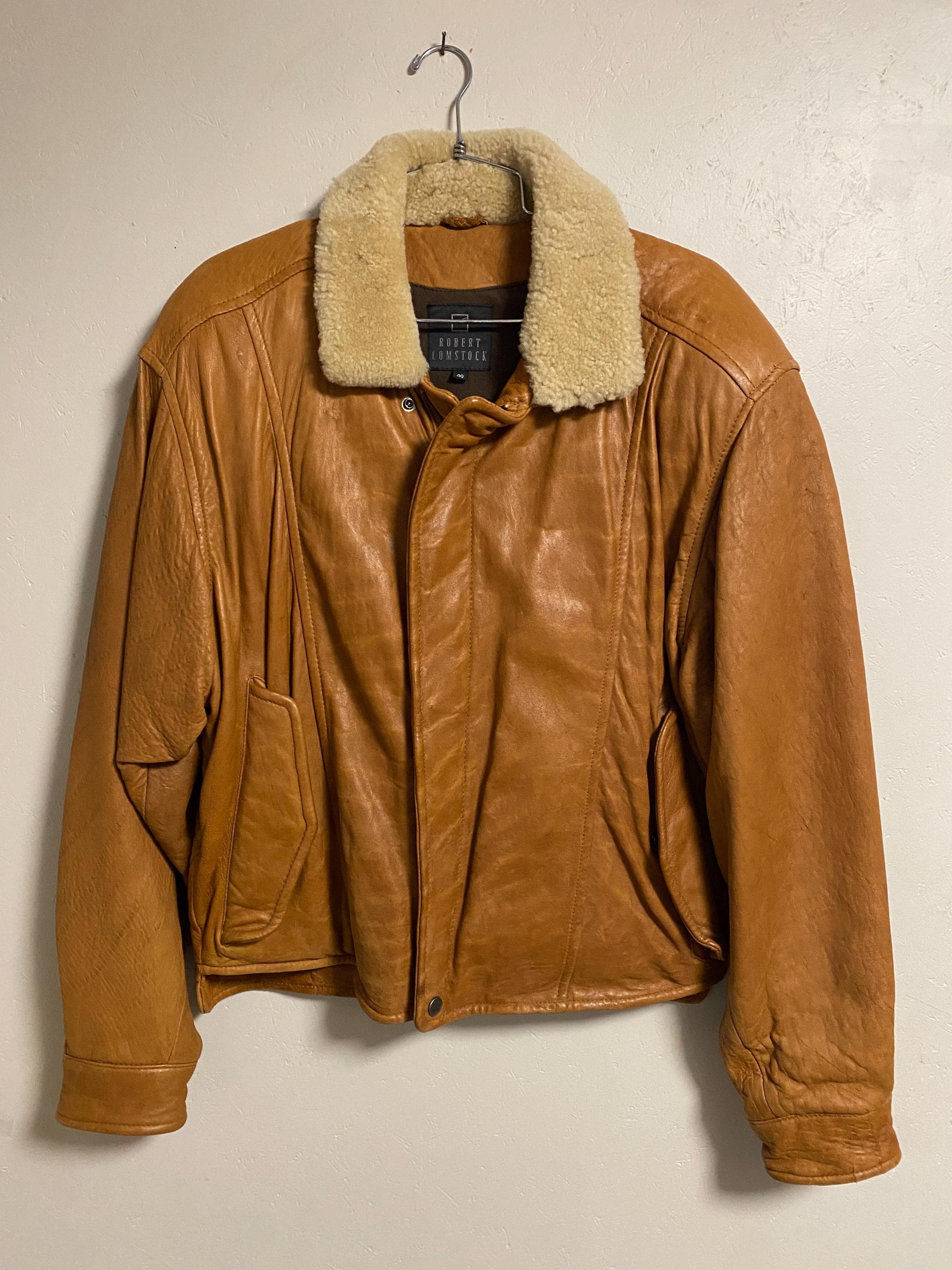 Robert Comstock Leather Jacket for Men - Etsy