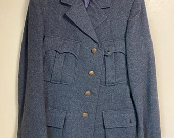 Abrigo militar de lana vintage de la Segunda Guerra Mundial