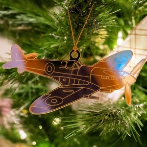 Supermarine Spitfire RAF World War 2 Dog Fighter Ornament | Royal Air Force Supermarine Spitfire