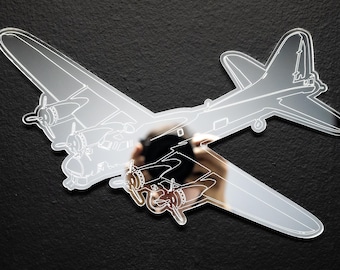 B-17 Flying Fortress USAAF World War 2 Bomber Aircraft Wall Art | United States Army Air Force B17 Wall Decoration Decor