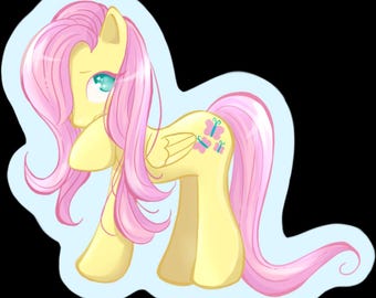 Fluttershy Waterproof Sticker