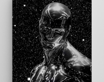 マーベル シルバーサーファー ポスター - 著作権 1995 - 10 15/16 x 8