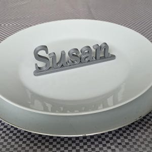 Personalised 3D Printed Christmas Place Settings