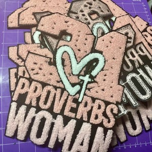 Proverbs 31 large iron patch