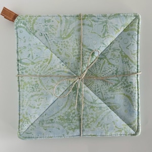 Blue & Green Hot Pad Set