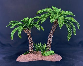 Island Harmony - Wire Palm Tree Sculpture | 8-Inch