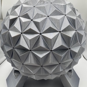 One-of-a-Kind Multicolor LED Epcot Spaceship Earth Lamp – Custom made & Magical