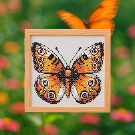 Monarch Butterfly Cross Stitch Pattern