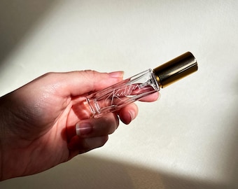 Personalized Laser Engraved Mini Perfume Bottle, Engraved Bridesmaid Proposal Gift, Bridal Party Favor