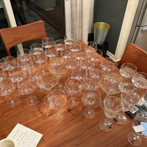 Personalized Crystal Martini Glass – Art Deco Engraved Cocktail Glass afbeelding 14