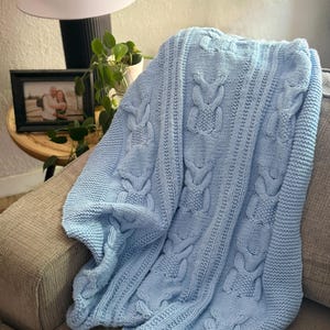 Whispers of the Spotted Owl Baby Blanket knitting *PATTERN*