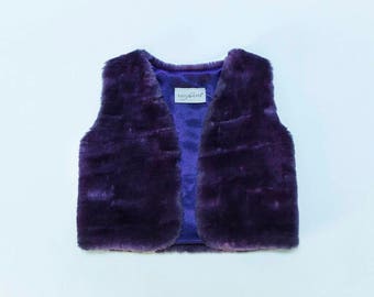 Kids Faux Fur Vest