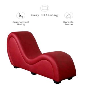Handmade Tantric Sofa For Love Games | Kinky Furniture For Couples | Mature Bed for Adult Play | Curved Chaise for Yoga & Stretching