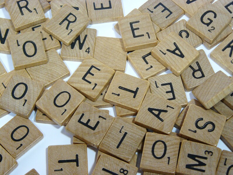 LOT of 100 SCRABBLE Tiles for Crafting Jewelry Scrapbooking Craft - Etsy