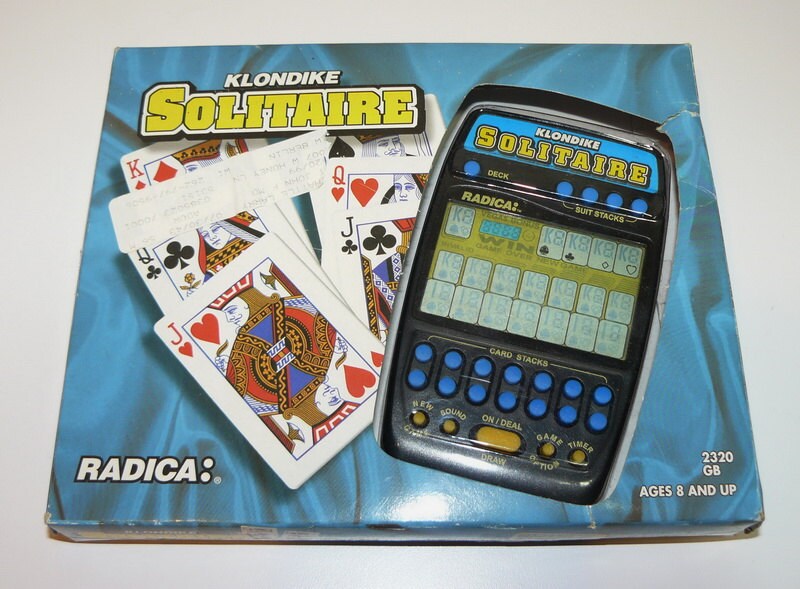 Radica Handheld KLONDIKE SOLITAIRE LCD Electronic Card Game Etsy