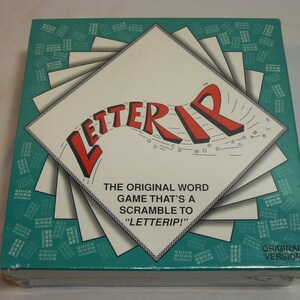 Letterip The Zany Word Scramble Game by Dreamer&#39;s Publishing  New – Sealed - Letter Rip