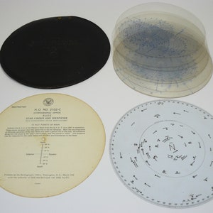 U.S. Navy Hydrographic Office Star Finder and identifier in Case Model #2102-C