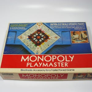 1982 Parker Brothers Monopoly Playmaster Electronic Accessory for Board Game PLAY MASTER