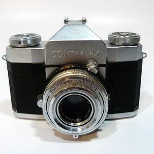 Carl Zeiss Ikon Contaflex 35mm Camera Synchro Compur 50mm Tessar 1
