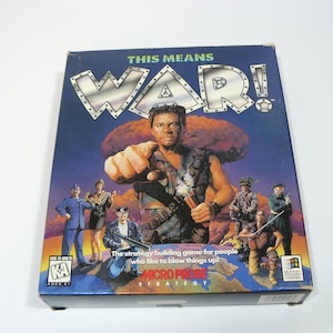This Means War! Vintage Post-Apocalyptic Strategy PC Game Big Box Micropose 1995