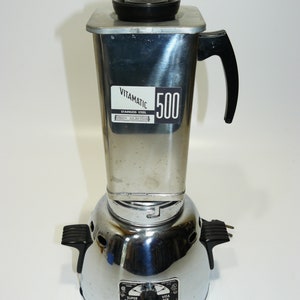 Vintage Vitamix Vitamatic 500 20A Model 517 Blender Chrome Stainless Steel  Art Deco Kitchen Blender 