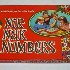 Nik-Nak Numbers Board Game – Rare Vintage – Cadaco 1967 – Home School Math Mathematics