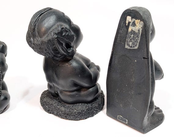 Vintage Coco Joe's Lava Resin Tiki Idols – Hawaiian Souvenir Set