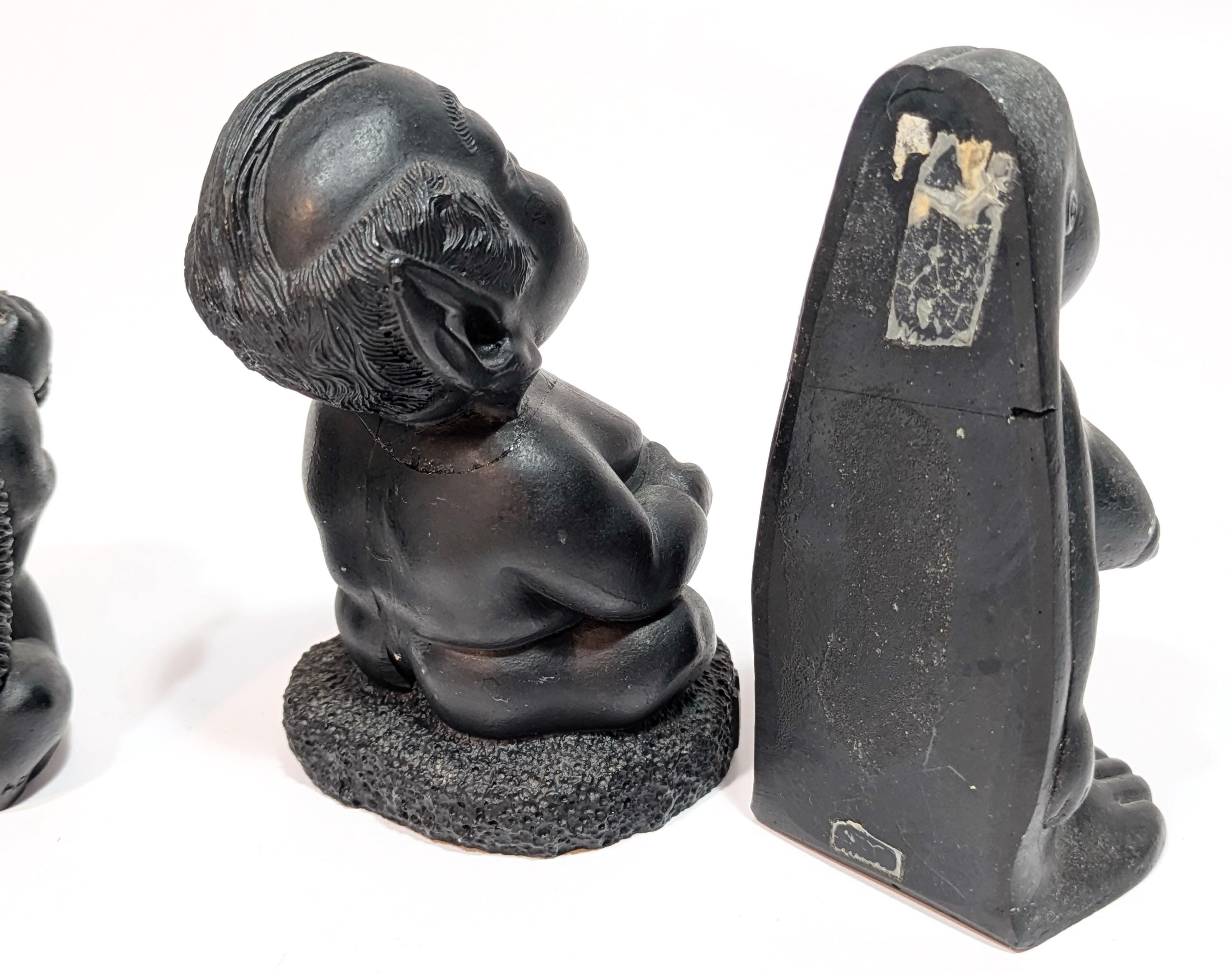Vintage Coco Joe's Lava Resin Tiki Idols – Hawaiian Souvenir Set Vintage Coco Joe's Lava Resin Tiki Idols – Hawaiian Souvenir Set