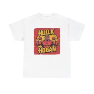 Vintage Hulk Hogan Wrestling T-Shirt 80s Retro WWF Tee Classic Hulkamania Shirt  Wrestling Fan Gift Rare Nostalgic Graphic Tee