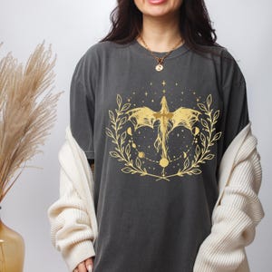 Fourth Wing Dragon Rider Shirt: Basgiath War College Comfort Colors Tee