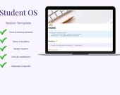Notion Template Étudiant | Student OS | Planner Cours Tâches Budget Candidatures | Dashboard Notion FR