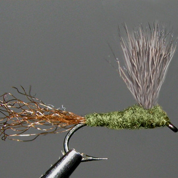 Blue Wing Olive Sparkle Duns one half dozen size 16 or 18 trout fishing dry flies
