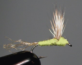 Pale Morning Dun Sparkle Duns one half dozen size 16 or 18 trout fishing dry flies