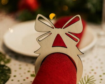 Christmas Napkin Rings - Set of 6