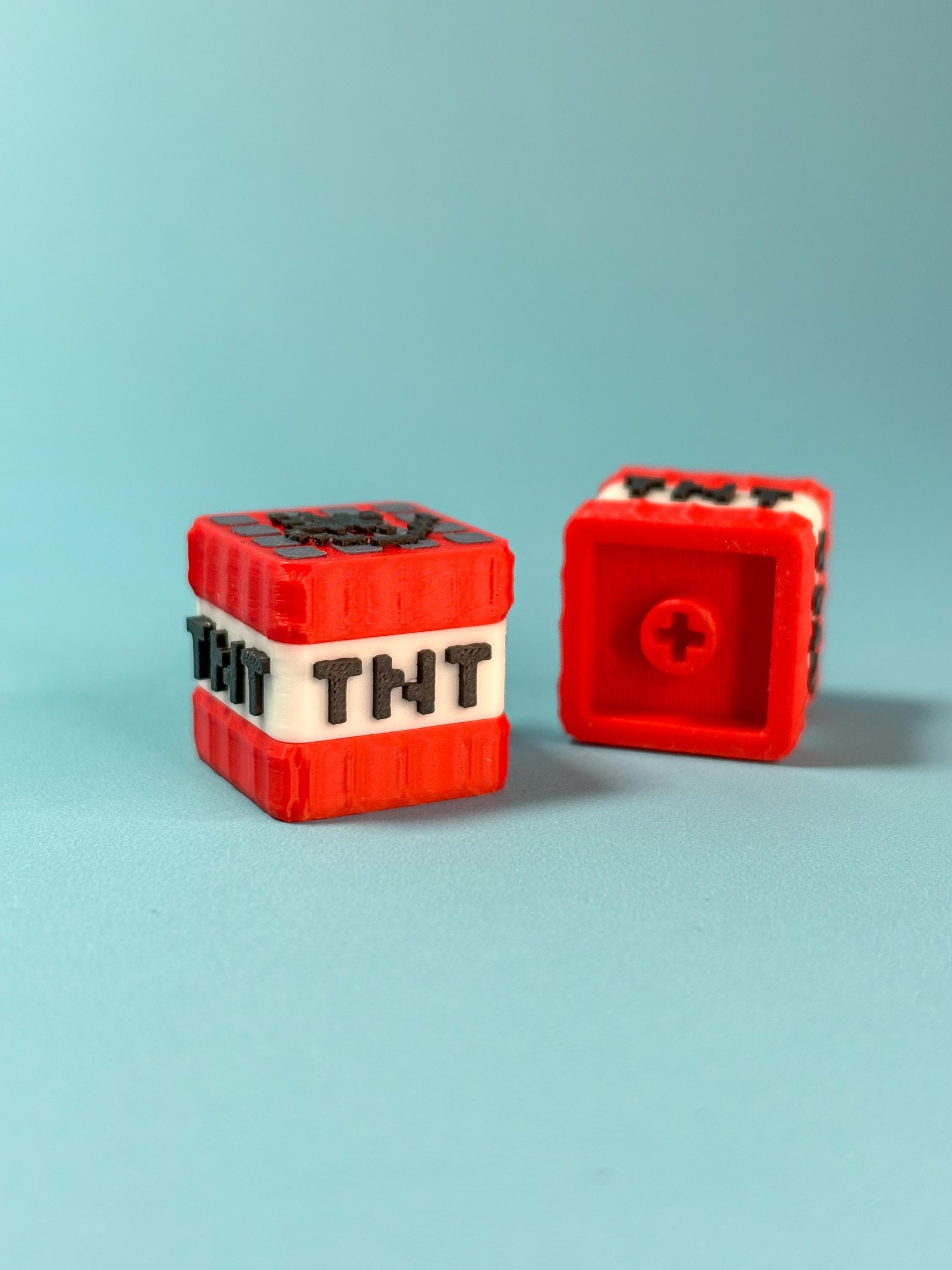 3D Printed Minecraft Keycaps; Dirt Block, Gravelstone, TNT Block for ...