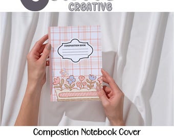 Compostion Notebook Printable Covers - Cottagecore