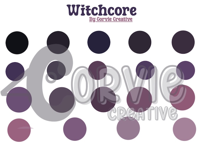 Witchcore Procreate Color Palette Swatch
