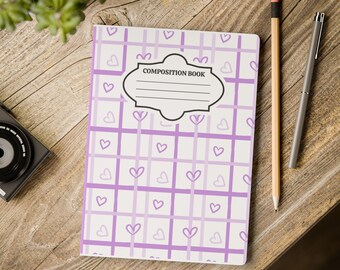 Printable Composition Notebook Covers | DIY Sticker Paper School Supply Personalization