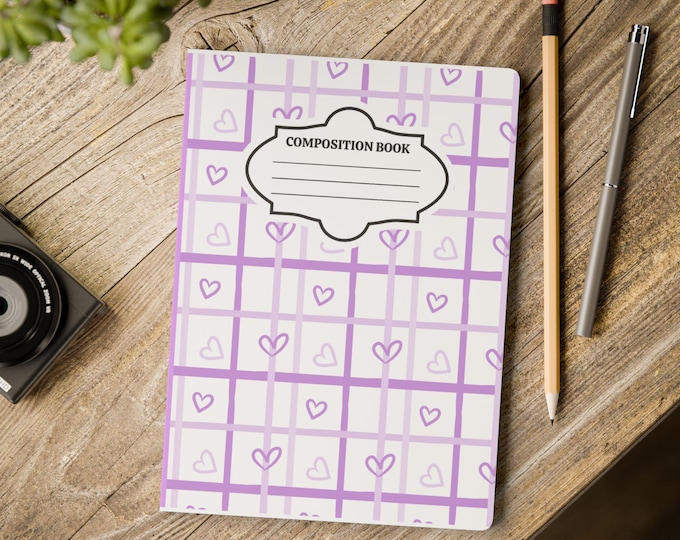 Printable Composition Notebook Covers | DIY Sticker Paper School Supply Personalization