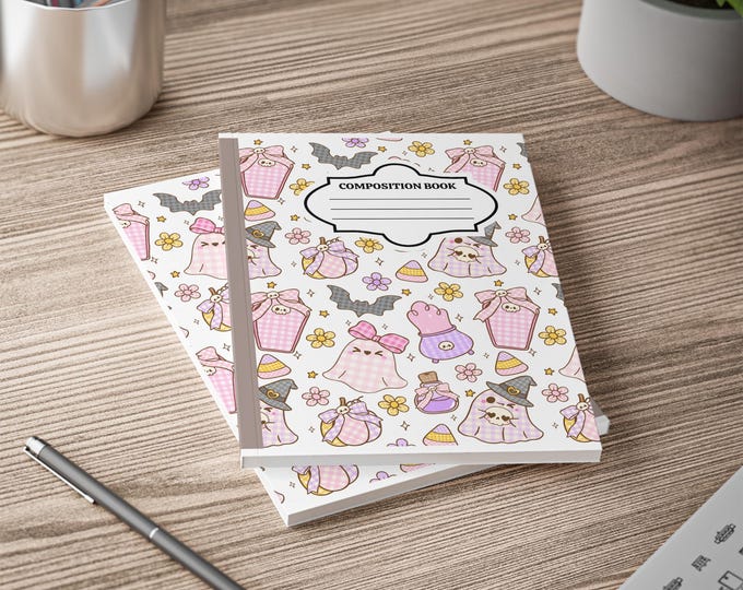 Printable Composition Notebook Covers | DIY Sticker Paper School Supply Personalization