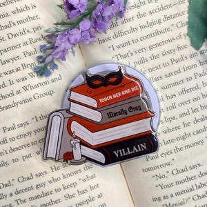 MagSafe Magnetic Phone Kindle E Reader Grip Book Stack Dark Romance Villain