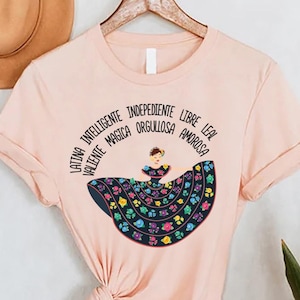 Latina Woman Shirt, Mexican American Gifts, Mexican Womens Shirt, Hispanic Heritage Month, Floral Woman Shirt, September 15th,Spanish Shirt