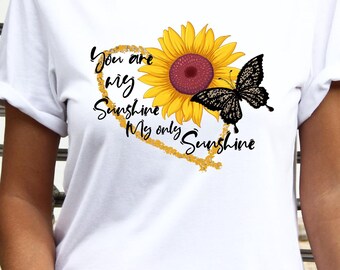 You Are My Sunshine My Only Sunshine Sunflower Shirt, Sunshine Toddler shirt, Mom Birthday Gift, Sunflower Kids Shirt, Toddler Girl Clothes