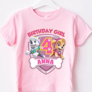 Custom Rescue Pup Birthday Shirt Gift Personalized Dog Lover Tee