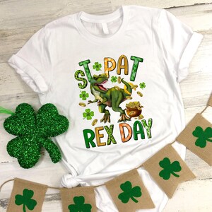 St Pat-Rex Day Toddler Shirt, Funny T-Rex Dinosaur St Patricks Gift Tee